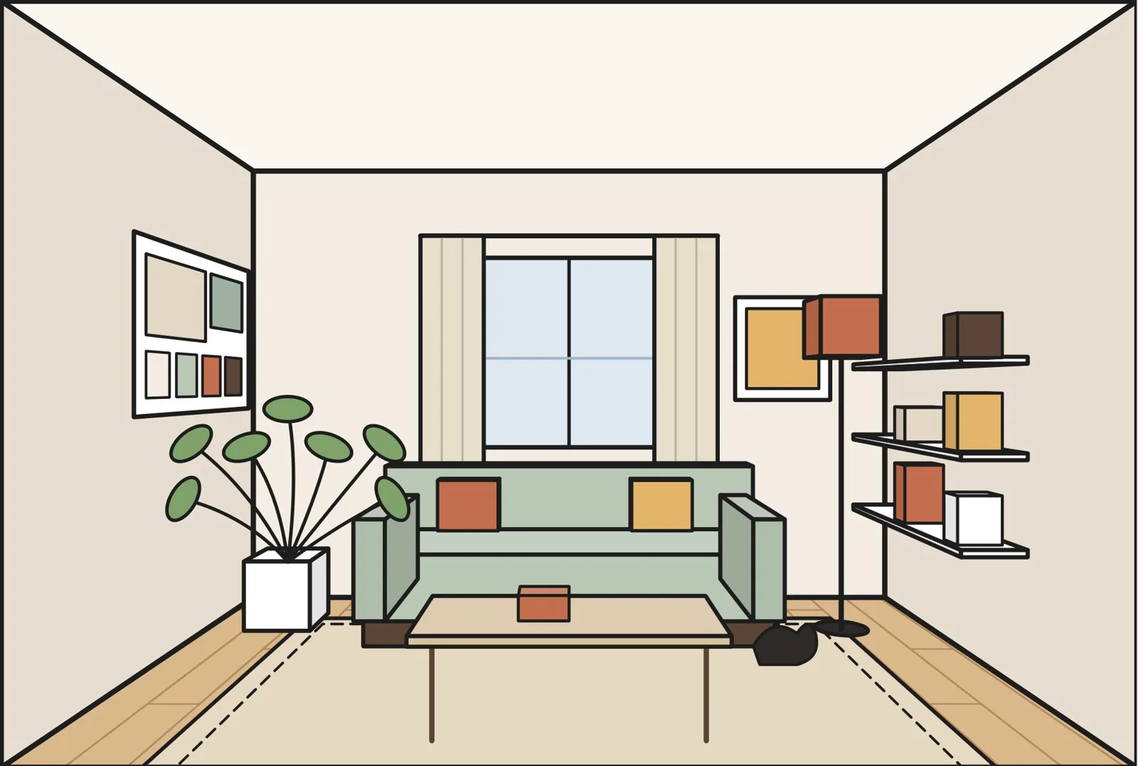ห้องนั่งเล่นจาก Home Style Series